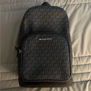 Michael Kors Black Backpack Sleek Minimalist Design